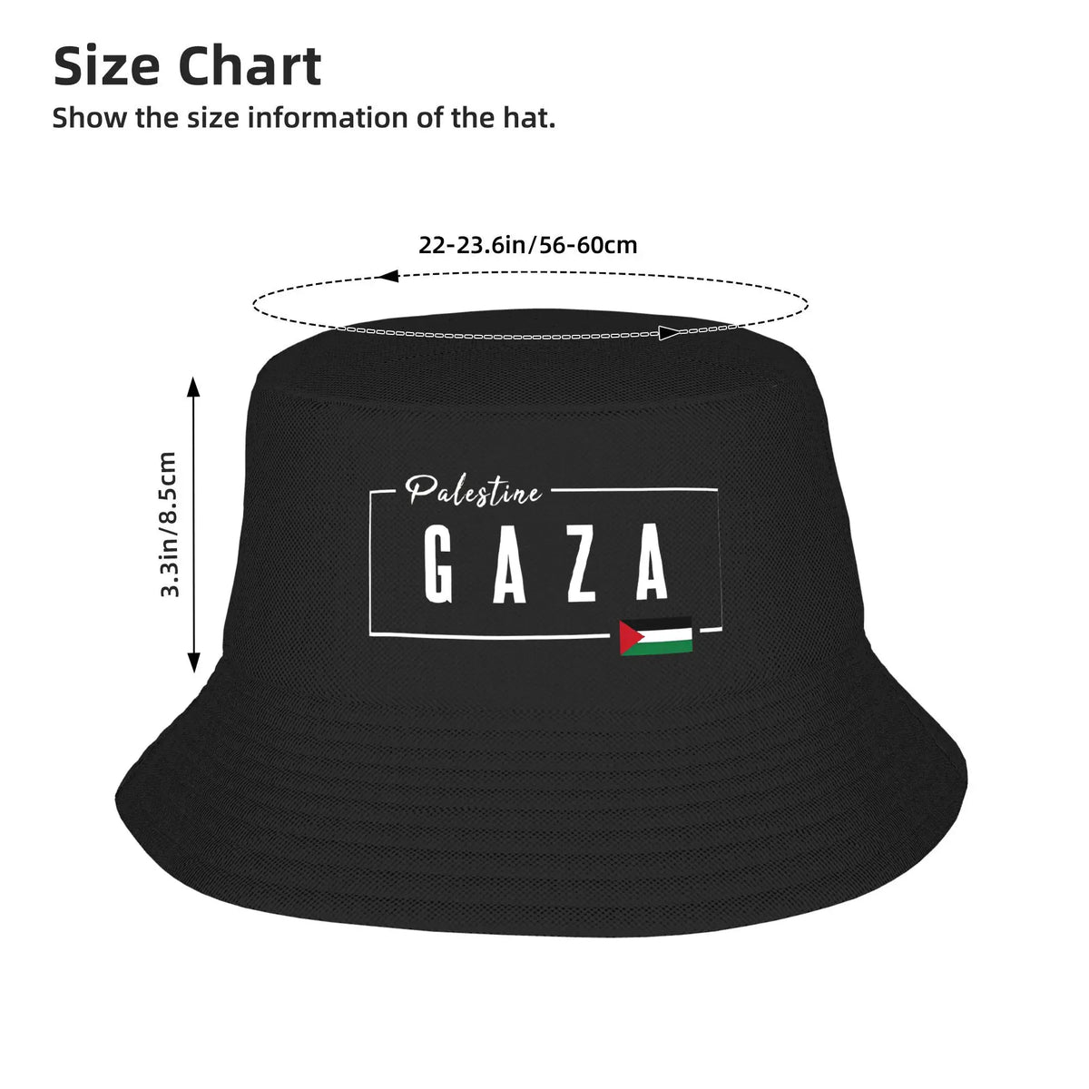 Gaza Palestine Flag Hat