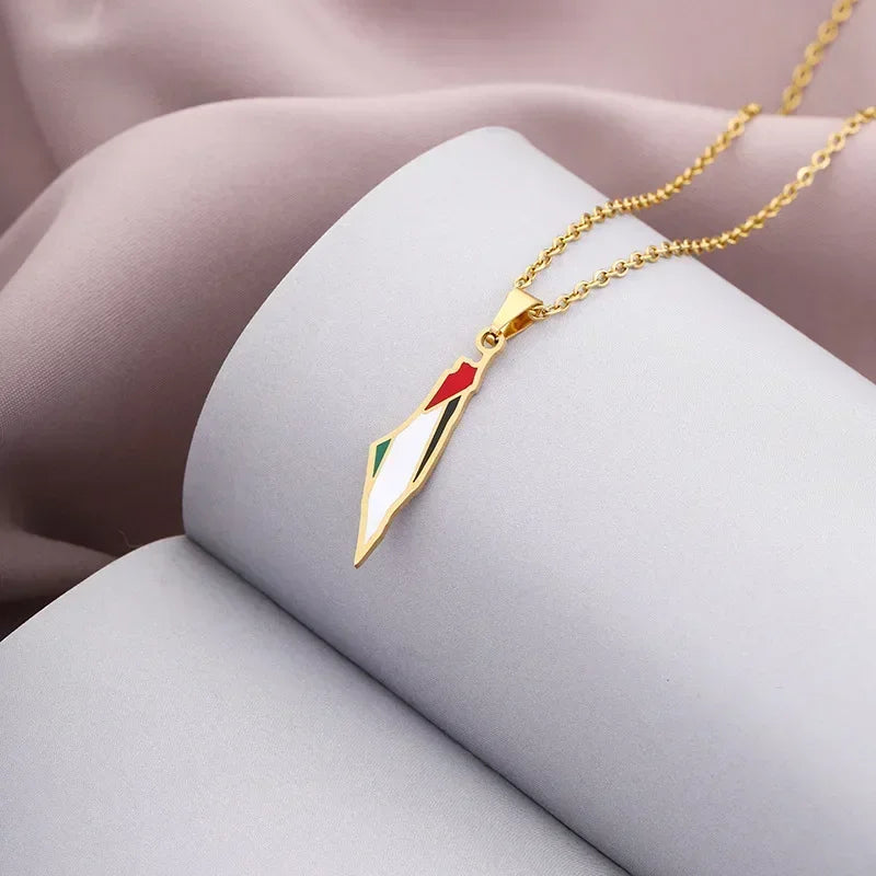 Necklace of Palestine map