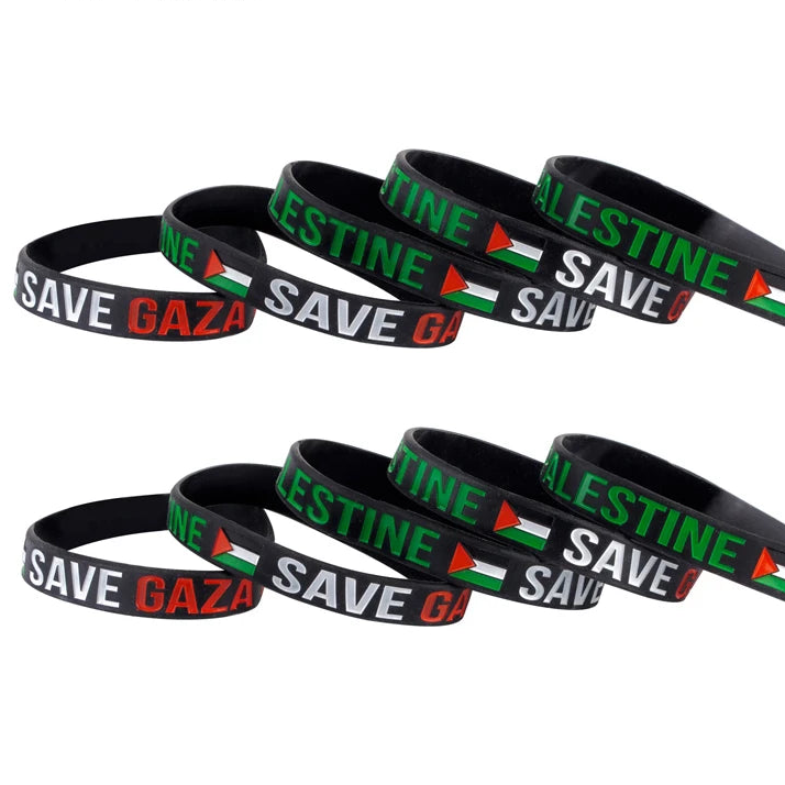 1pc Flag palestine Silicone Bracelets