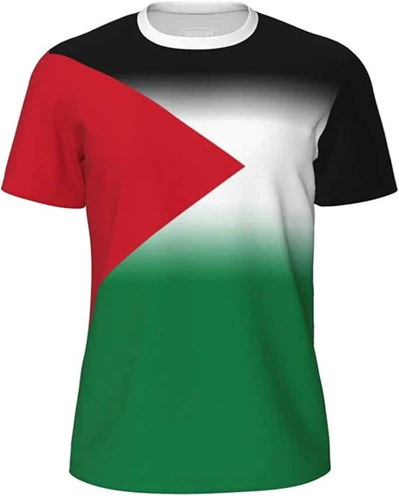 Palestine Flag Football T Shirts