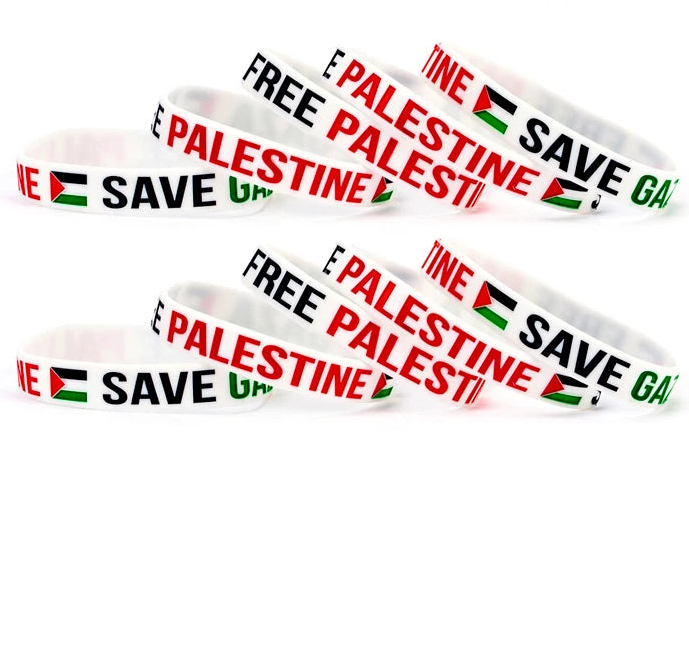 1pc Flag palestine Silicone Bracelets