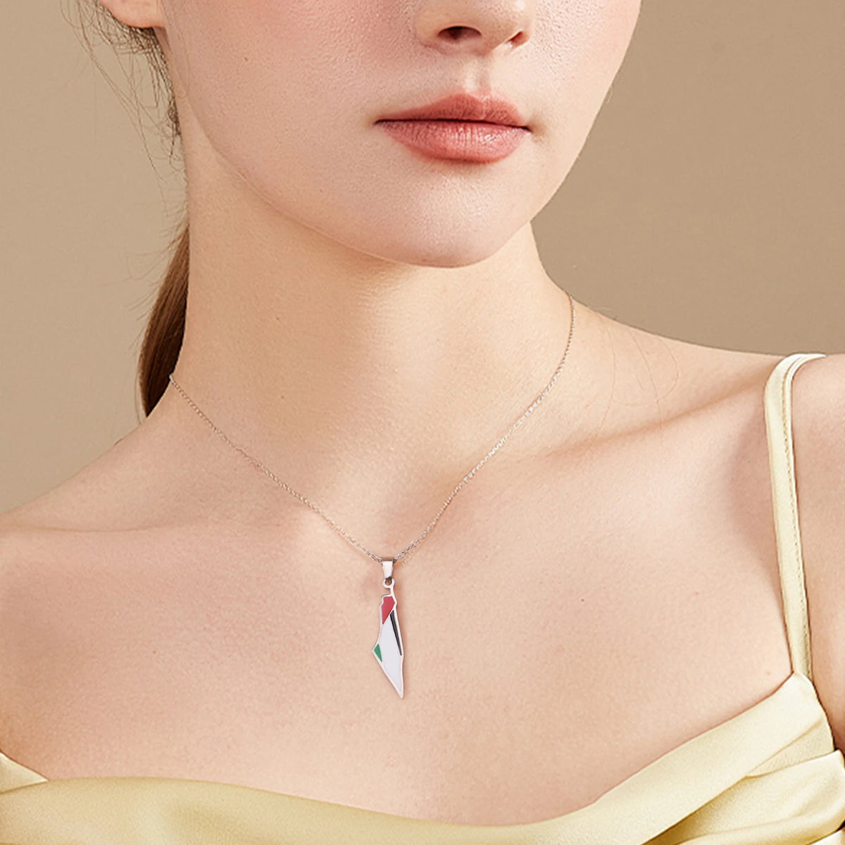 Necklace of Palestine map